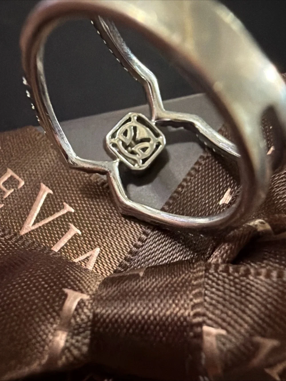 Le Vian 14k Vanilla Gold Chocolate Diamond Cross Cross Ring